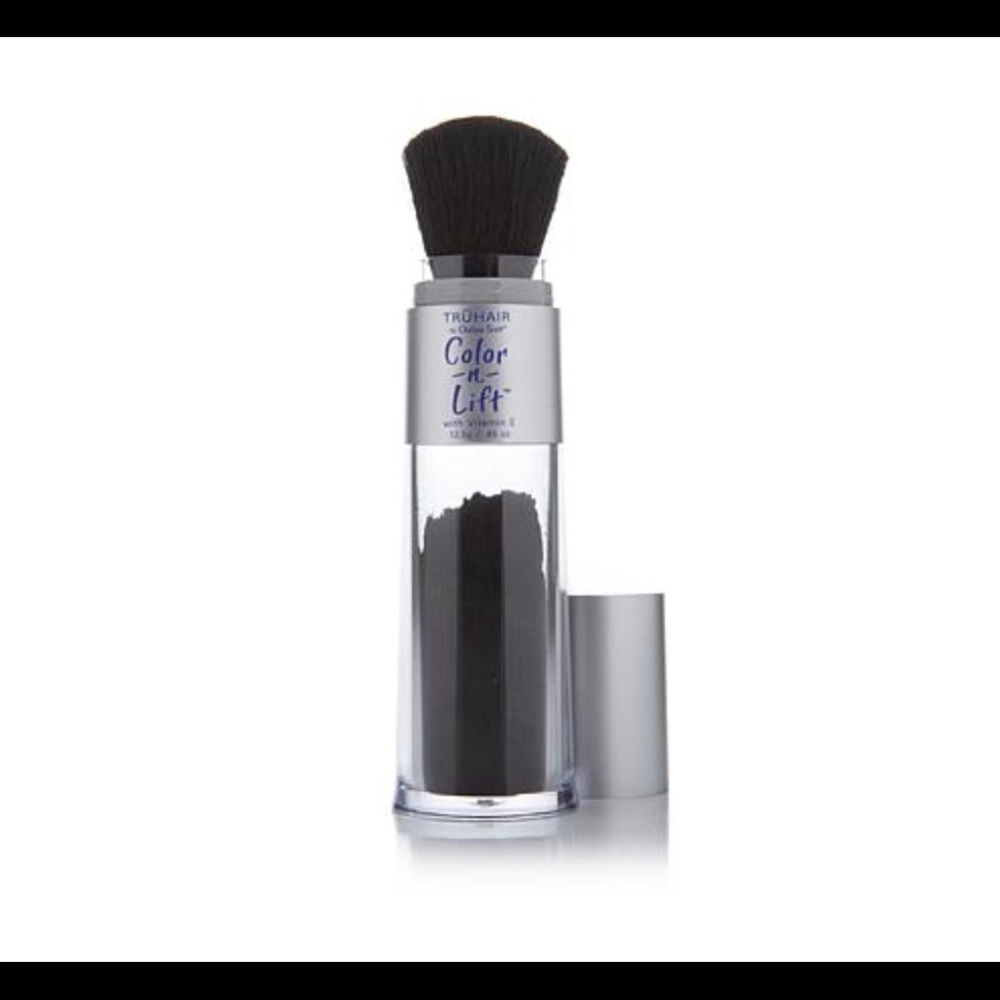 NIB TruHair BLACK Color & Lift Brush Root Cover